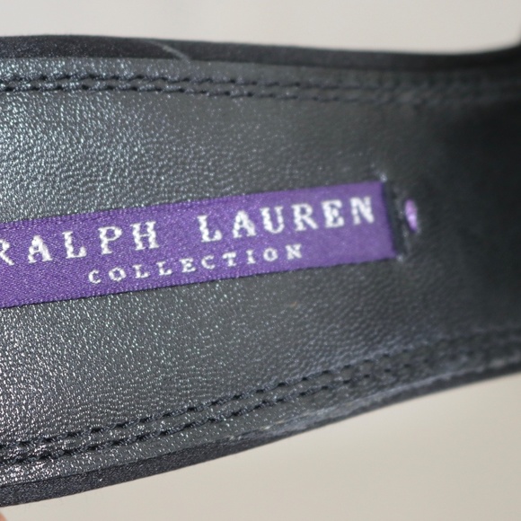 Ralph Lauren Purple Label Flower Slides size 9 1/2 - Picture 3 of 9